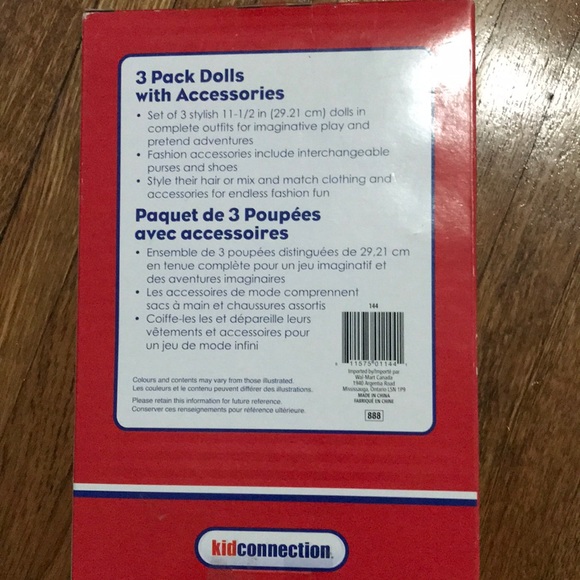3 pack dolls with accessories - Picture 2 of 2